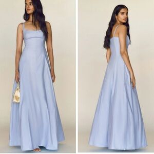 Reformation Royann Dress in Ice Water Blue Size 2 Petite
